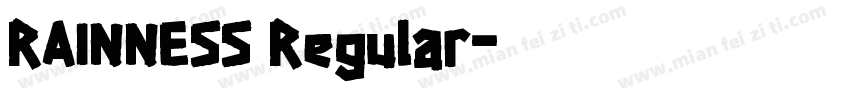 RAINNESS Regular字体转换